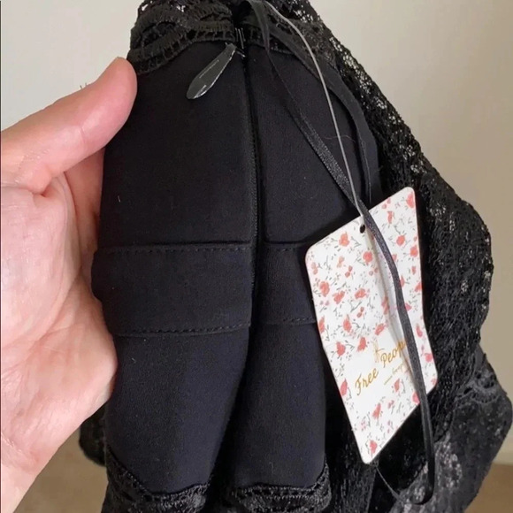 Free People Black Lace & Mesh Body-Con Dress - Picture 12 of 16